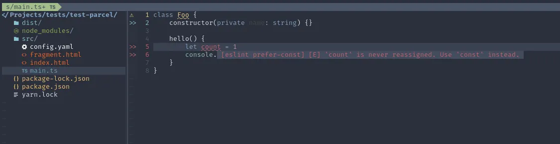 NeoVim TS error