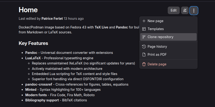 Cloner un repo Wiki